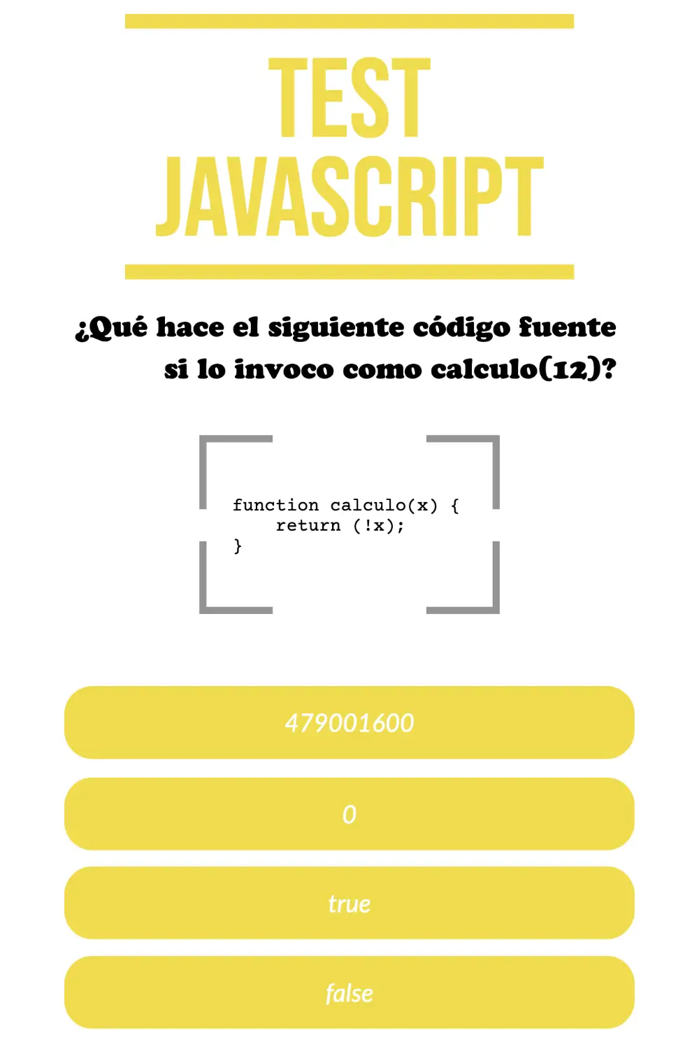 Test Javascript